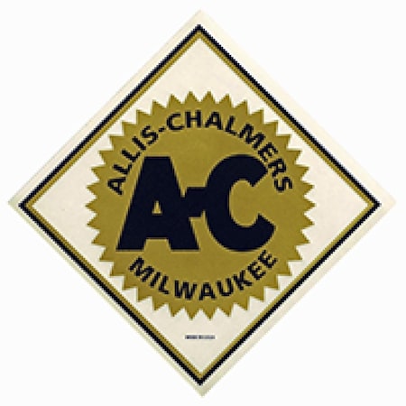 Aftermarket Clear Diamond 6" Decal Fits Allis Chalmers MAE30-1404